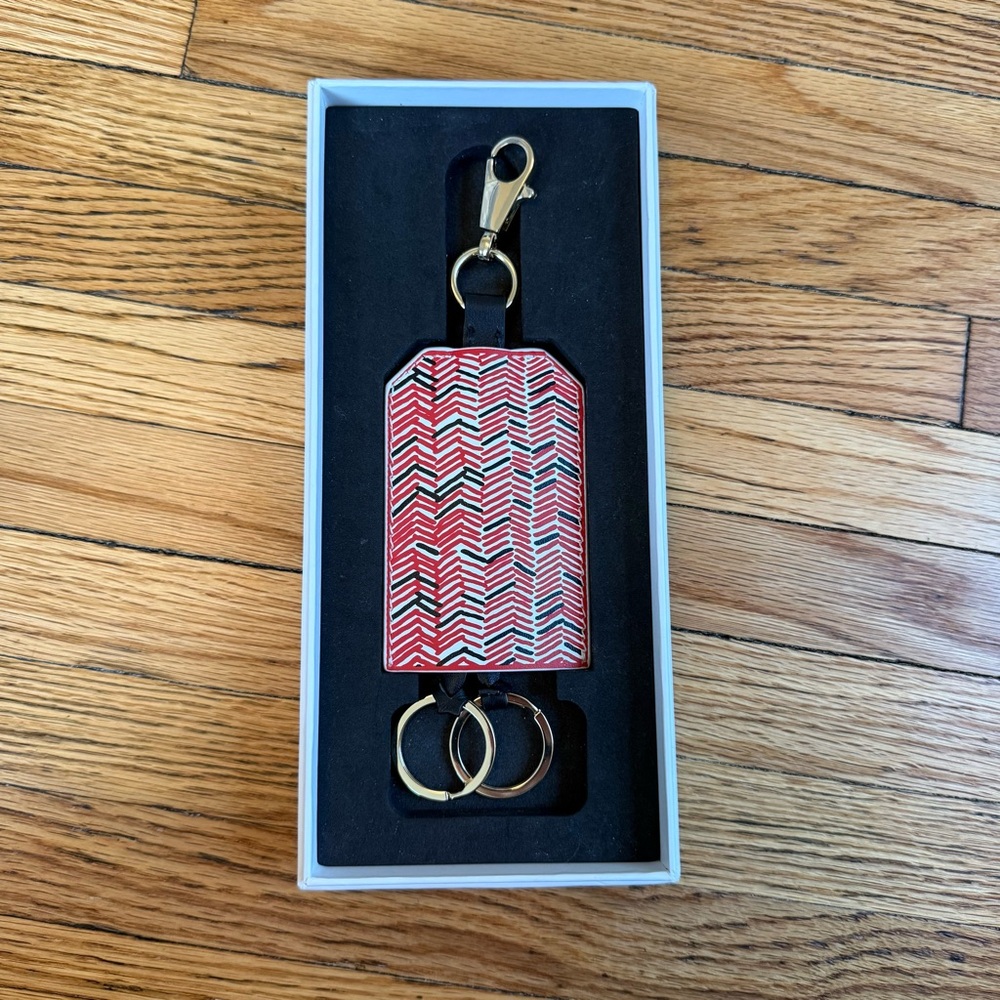 Ash x Filip Pagowski Special Edition Leather Luggage Tag Tweed & Flame
